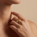 RB Jewelry Ridge Ring - full gold band ring with ridged texture